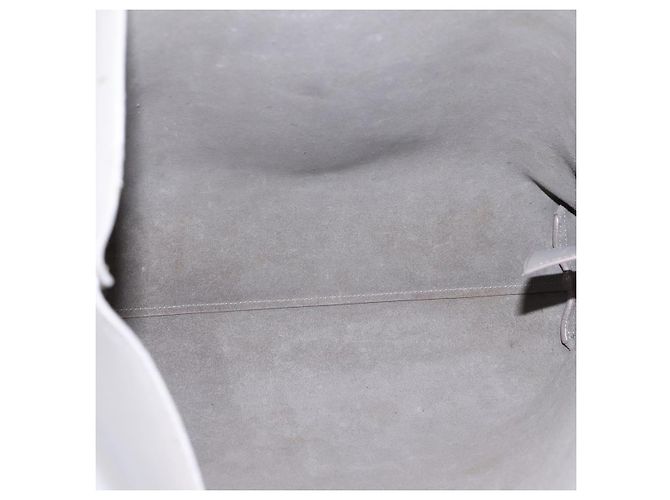 SAINT LAURENT Tote Bag aus Leder Grau Goldton Auth 202234 Braun - Ansicht 17