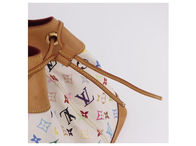 Borsa Tote LOUIS VUITTON Monogram Multicolor Ursula White M40123 LV Auth ka5973V Bianco - vista 15