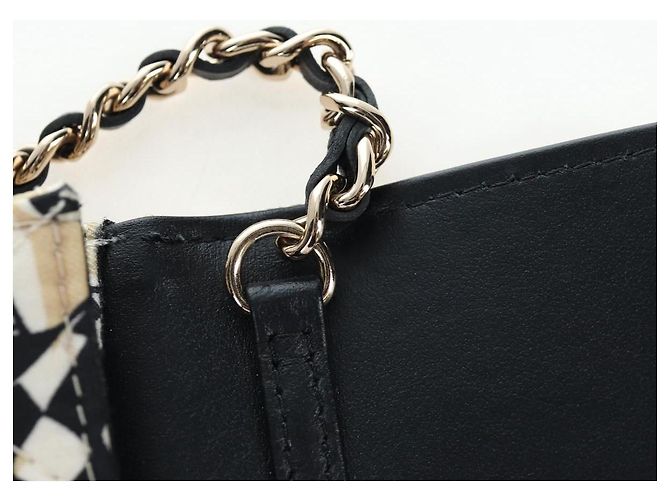 CHANEL Mini Matelasse Chain Shoulder Pouch Satin Beige Silver CC Auth 196975M Argento - vista 16