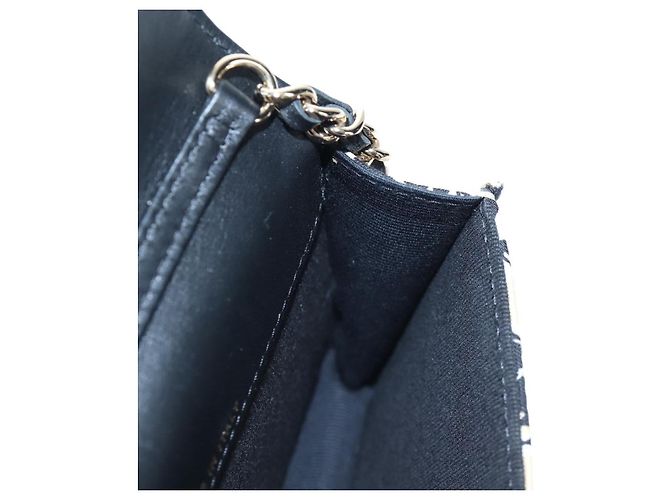 CHANEL Mini Matelasse Chain Shoulder Pouch Satin Beige Silver CC Auth 196975M Argento - vista 19