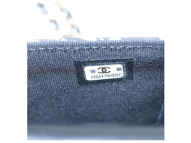 CHANEL Mini Matelasse Chain Shoulder Pouch Satin Beige Silver CC Auth 196975M Argento - vista 21