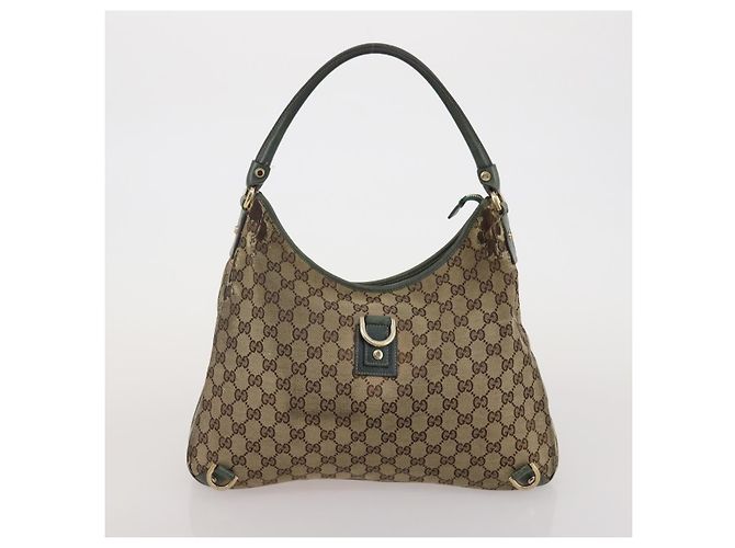 Borsa a mano GUCCI GG Canvas GG Supreme Web Sherry Line PVC Set di 3 Beige Auth 196165 - vista 17