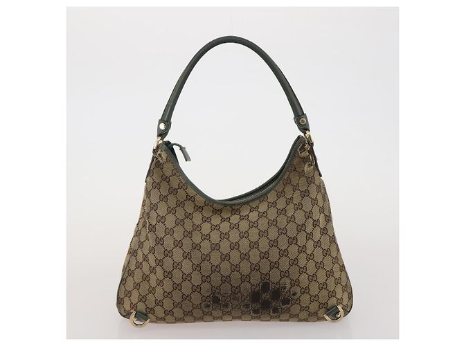 Borsa a mano GUCCI GG Canvas GG Supreme Web Sherry Line PVC Set di 3 Beige Auth 196165 - vista 18