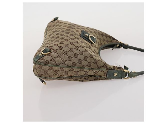 Borsa a mano GUCCI GG Canvas GG Supreme Web Sherry Line PVC Set di 3 Beige Auth 196165 - vista 19