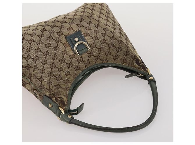 Borsa a mano GUCCI GG Canvas GG Supreme Web Sherry Line PVC Set di 3 Beige Auth 196165 - vista 20