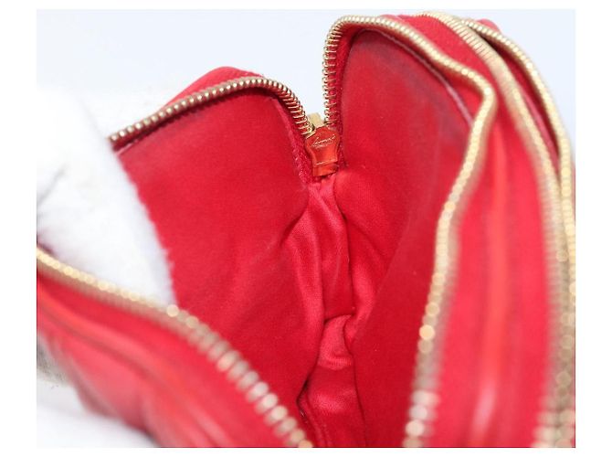 Pouch Miu Miu in pelle rossa tono oro Auth 200834V Rosso - vista 18