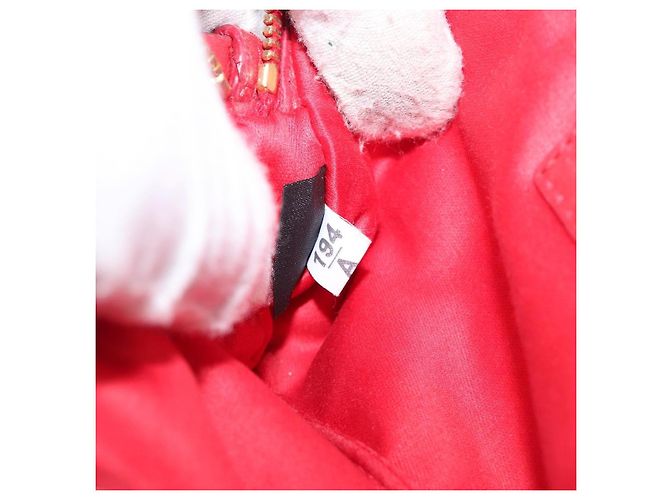 Pouch Miu Miu in pelle rossa tono oro Auth 200834V Rosso - vista 21