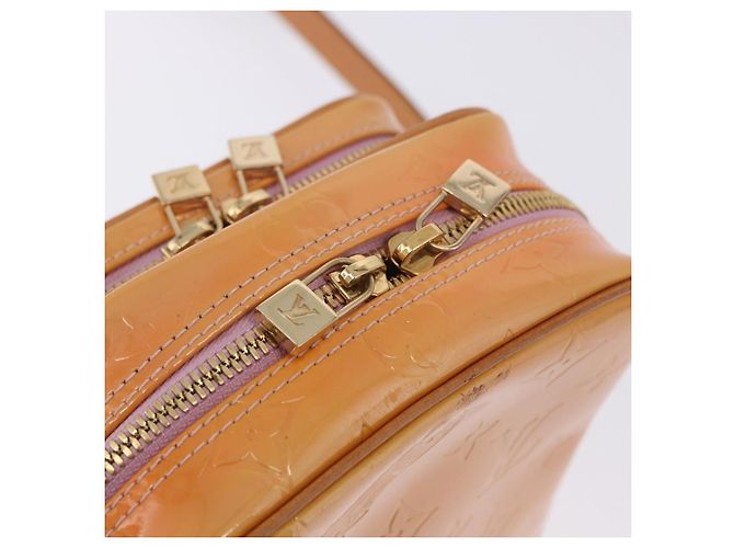LOUIS VUITTON Sac à épaule Monogram Vernis Wooster Rose M91037 LV Auth 202148A Marron - vue 16
