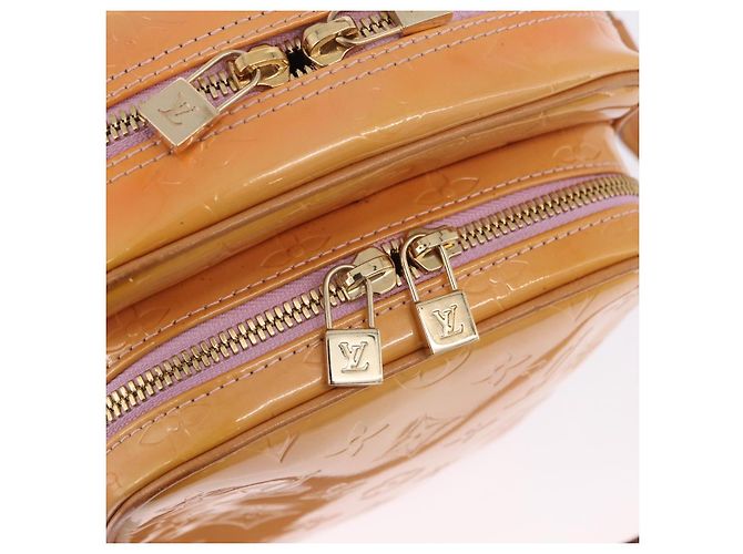 LOUIS VUITTON Sac à épaule Monogram Vernis Wooster Rose M91037 LV Auth 202148A Marron - vue 17