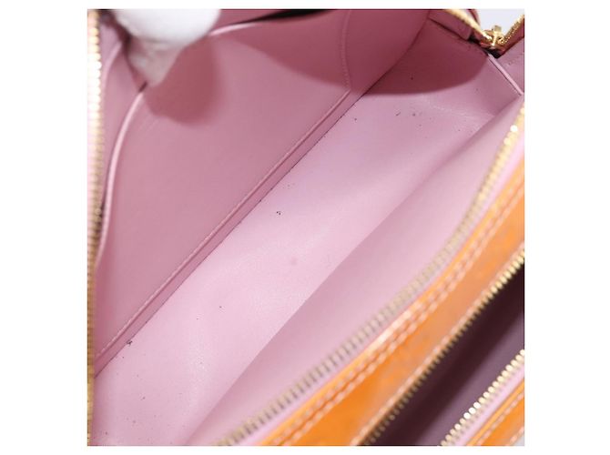 LOUIS VUITTON Monogram Vernis Marley Backpack Pink Rose M91039 LV Auth 200142 Marrone Rosa - vista 10