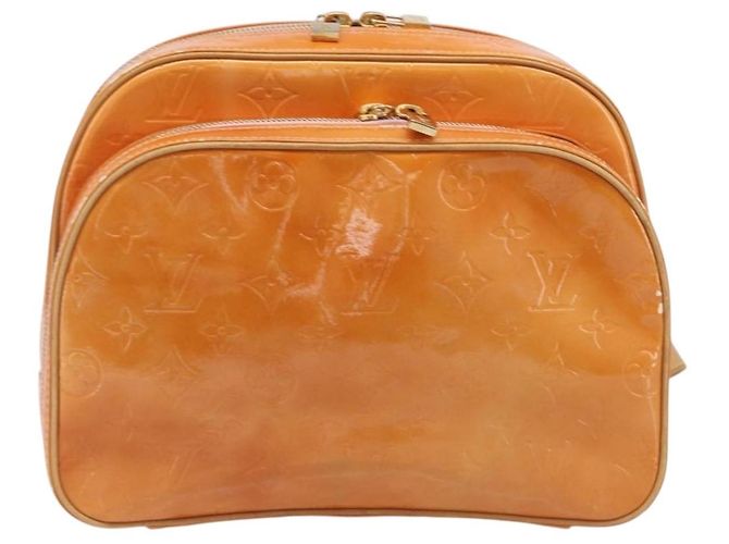 LOUIS VUITTON Monogram Vernis Marley Backpack Pink Rose M91039 LV Auth 200142 Marrone Rosa - vista 13