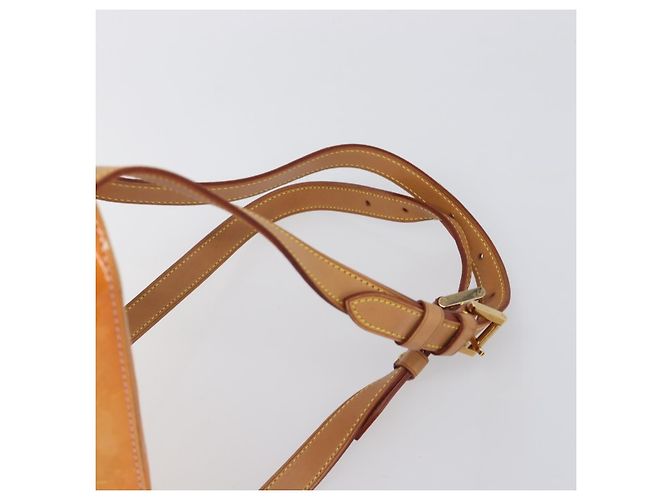 LOUIS VUITTON Monogram Vernis Marley Backpack Pink Rose M91039 LV Auth 200142 Marrone Rosa - vista 14