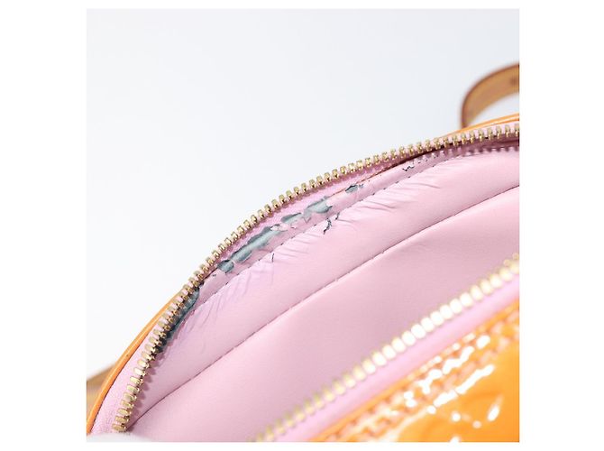 LOUIS VUITTON Monogram Vernis Marley Backpack Pink Rose M91039 LV Auth 200142 Marrone Rosa - vista 20