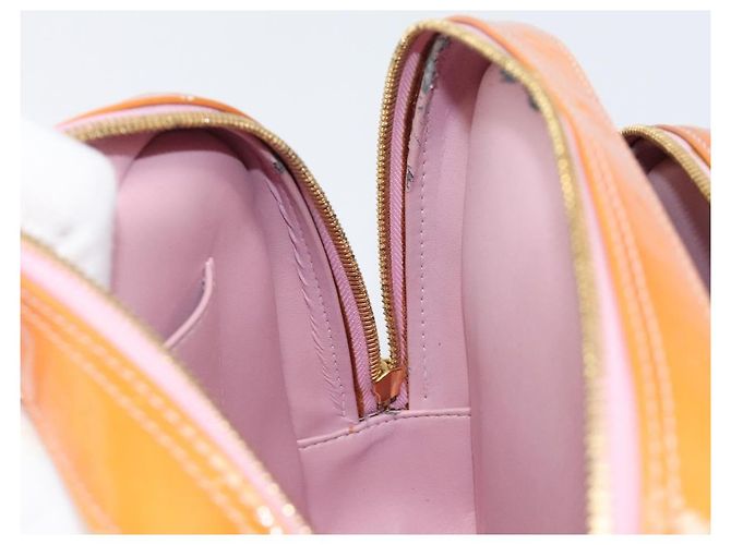 LOUIS VUITTON Monogram Vernis Marley Backpack Pink Rose M91039 LV Auth 200142 Marrone Rosa - vista 22