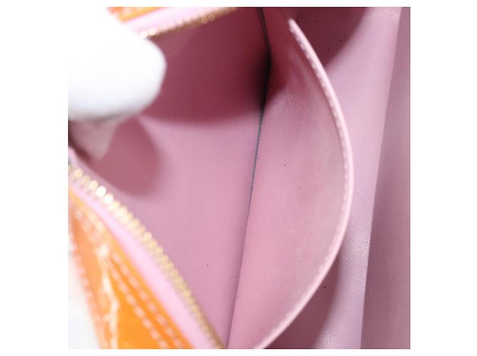 LOUIS VUITTON Monogram Vernis Marley Backpack Pink Rose M91039 LV Auth 200142 Marrone Rosa - vista 24