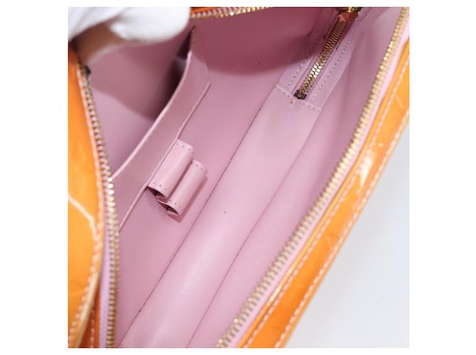 LOUIS VUITTON Monogram Vernis Marley Backpack Pink Rose M91039 LV Auth 200142 Marrone Rosa - vista 25