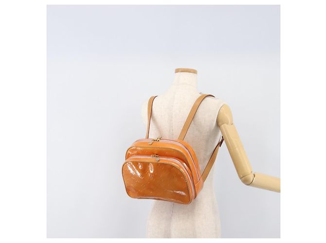 LOUIS VUITTON Monogram Vernis Marley Backpack Pink Rose M91039 LV Auth 200142 Marrone Rosa - vista 26