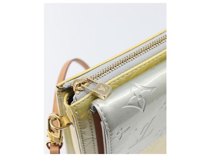 LOUIS VUITTON Monogram Vernis Motto Accessory Pouch Gris M91030 LV Auth 202054 - vista 10
