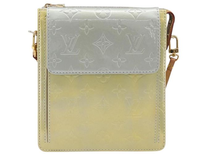 LOUIS VUITTON Monogram Vernis Motto Accessory Pouch Gris M91030 LV Auth 202054 - vista 13