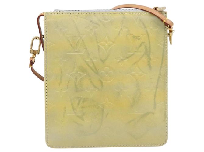 LOUIS VUITTON Monogram Vernis Motto Accessory Pouch Gris M91030 LV Auth 202054 - vista 2