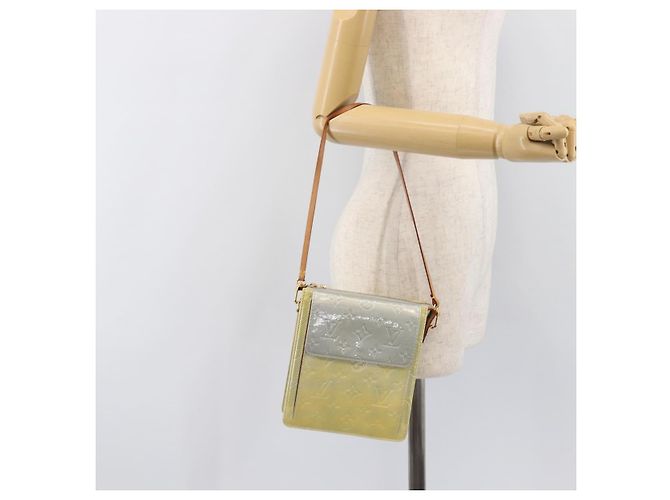 LOUIS VUITTON Monogram Vernis Motto Accessory Pouch Gris M91030 LV Auth 202054 - vista 22