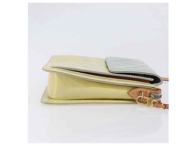 LOUIS VUITTON Monogram Vernis Motto Accessory Pouch Gris M91030 LV Auth 202054 - vista 3