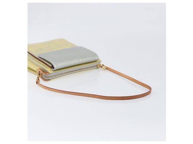 LOUIS VUITTON Monogram Vernis Motto Accessory Pouch Gris M91030 LV Auth 202054 - vista 7