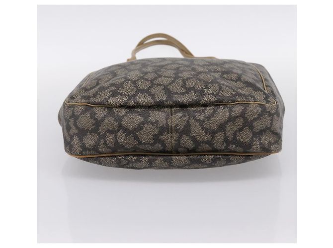 Borsa a tracolla SAINT LAURENT PVC Canvas Black Gold Auth bs36847 Nero D'oro - vista 10