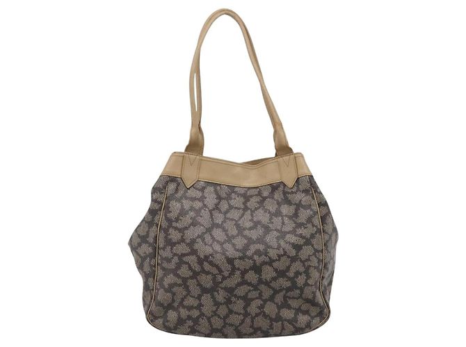 Borsa a tracolla SAINT LAURENT PVC Canvas Black Gold Auth bs36847 Nero D'oro - vista 3