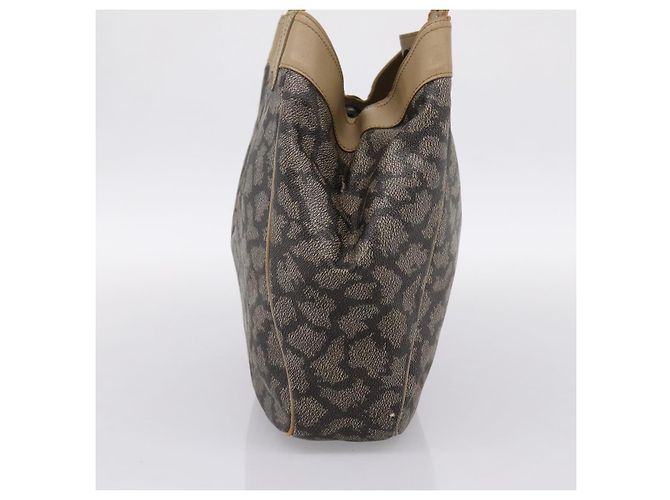 Borsa a tracolla SAINT LAURENT PVC Canvas Black Gold Auth bs36847 Nero D'oro - vista 4