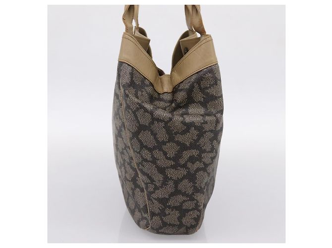 Borsa a tracolla SAINT LAURENT PVC Canvas Black Gold Auth bs36847 Nero D'oro - vista 5