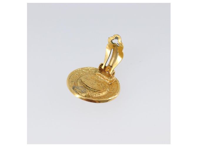 Orecchini CHANEL metallo Gold Tone CC Auth 201016 - vista 4