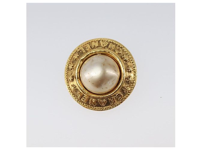 Orecchini CHANEL metallo Gold Tone CC Auth 201016 - vista 7