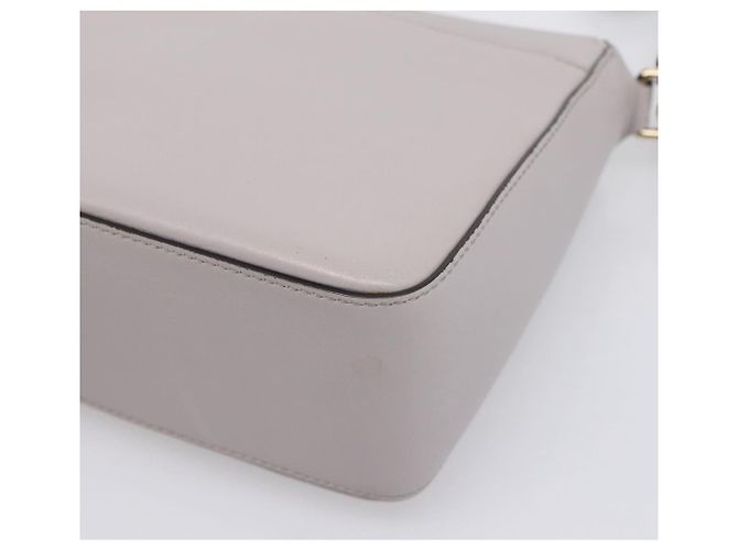 Borsa a tracolla Salvatore Ferragamo Gancini in pelle grigia e oro Auth ka6000V Marrone D'oro - vista 12