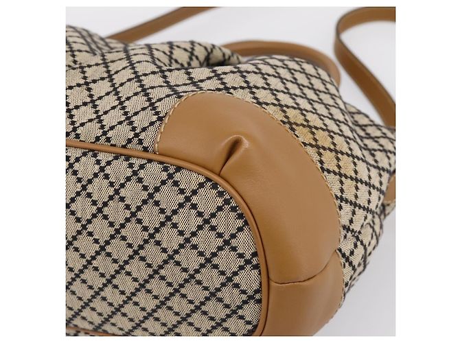 Borsa GUCCI Diamante Sukey Canvas 2way Beige Gold 247902 Auth 201967A D'oro - vista 12