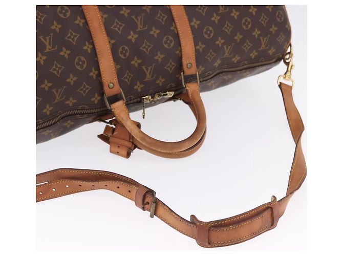 LOUIS VUITTON Monogram Keepall Bandouliere 60 Borsa Boston M41412 LV Auth ka5940 Monogramma - vista 10