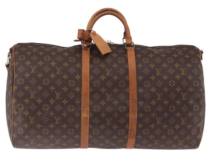 LOUIS VUITTON Monogram Keepall Bandouliere 60 Borsa Boston M41412 LV Auth ka5940 Monogramma - vista 2