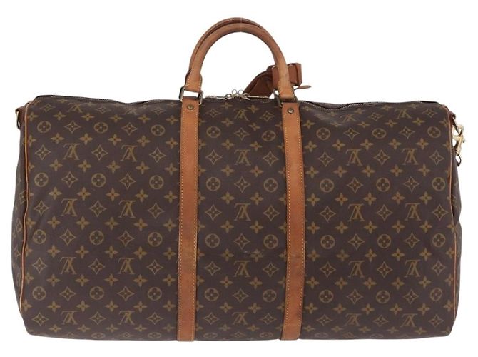 LOUIS VUITTON Monogram Keepall Bandouliere 60 Borsa Boston M41412 LV Auth ka5940 Monogramma - vista 3