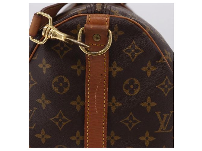 LOUIS VUITTON Monogram Keepall Bandouliere 60 Borsa Boston M41412 LV Auth ka5940 Monogramma - vista 5