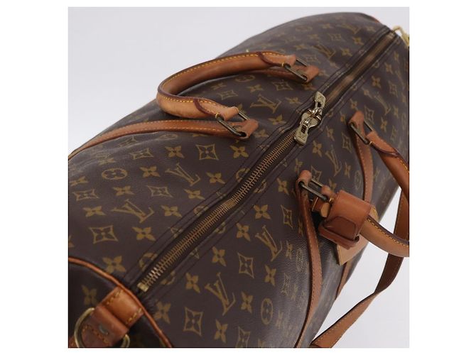 LOUIS VUITTON Monogram Keepall Bandouliere 60 Borsa Boston M41412 LV Auth ka5940 Monogramma - vista 7