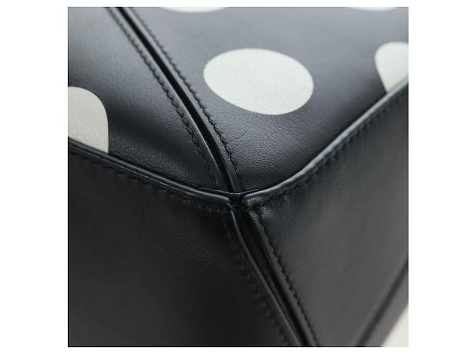 Borsa LOEWE Puzzle 10 Puzzle Bag Small in pelle 2way Nero Argento Auth 198606SM - vista 19