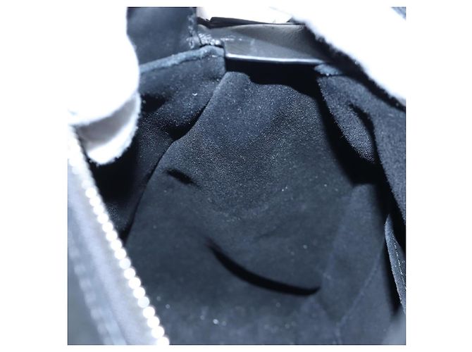 Borsa LOEWE Puzzle 10 Puzzle Bag Small in pelle 2way Nero Argento Auth 198606SM - vista 26