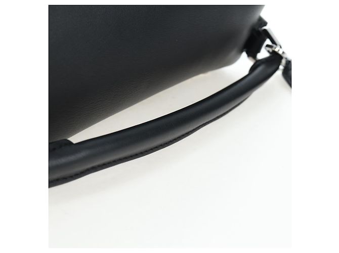 Borsa LOEWE Puzzle 10 Puzzle Bag Small in pelle 2way Nero Argento Auth 198606SM - vista 6