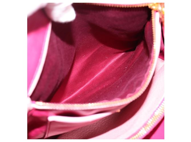 Borsa Tote Miu Miu Pelle Rosa Tono Oro Auth 199349V - vista 21