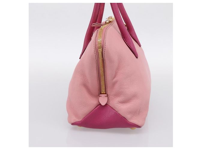 Borsa Tote Miu Miu Pelle Rosa Tono Oro Auth 199349V - vista 4