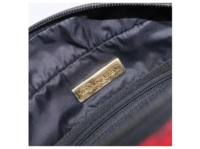 Borsa a mano SAINT LAURENT Nylon Multicolor Gold Auth ka6053 Multicolore D'oro - vista 15