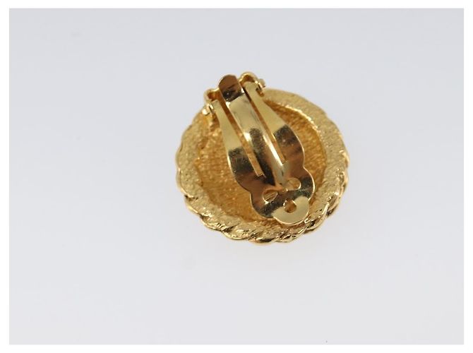 Orecchini CHANEL metallo Gold Tone CC Auth ka6048 - vista 3