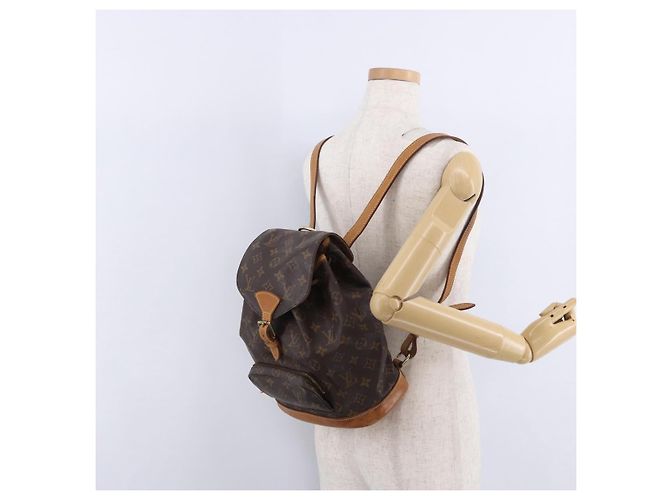 Zaino LOUIS VUITTON Monogram Montsouris MM M51136 LV Auth 198374 Monogramma - vista 25