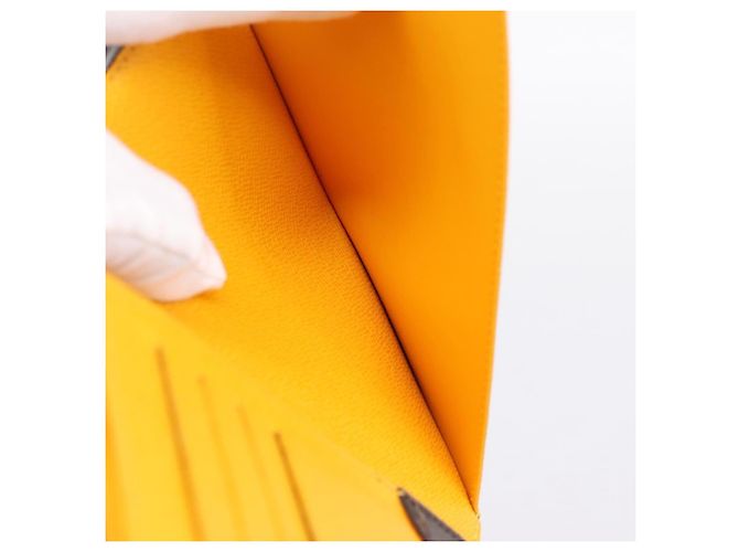 LOUIS VUITTON Monogram Macassar Couverteur Passport NM M12827 LV Auth 200109V Giallo Monogramma - vista 18