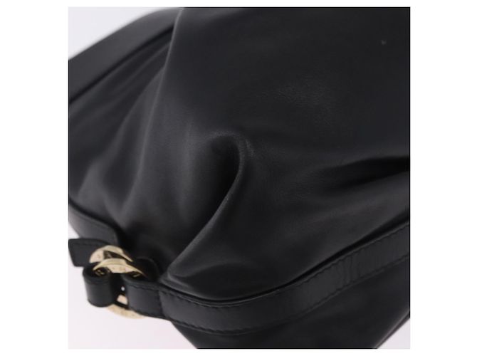Bulgari Borsa a mano BVLGARI Chandra in pelle nera e oro autentica am12554M Nero D'oro - vista 10